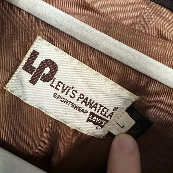 Vintage 70s Levi’s Panatela Brown Blazer & Vest Set Size L Men’s Suit Jacket - Picture 3 of 15